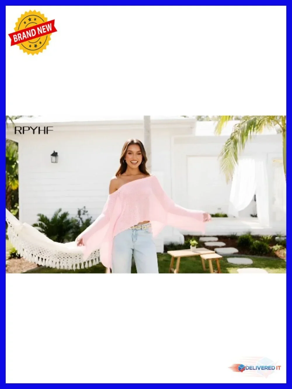 Sheer Knit Poncho, Off Shoulder Boat Neck Fringe Sweater Wrap, Lightweight